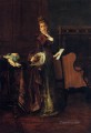 『ラブレター』の女性 ベルギーの画家 アルフレッド・スティーブンス